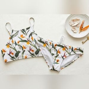 Ripzone Bird Of Paradise Tropical Bikini Set Size M